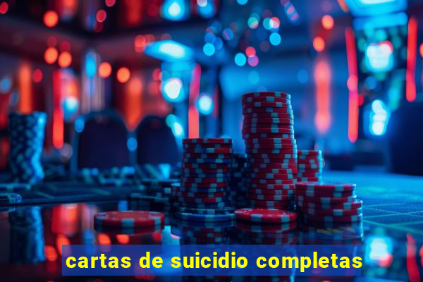 cartas de suicidio completas